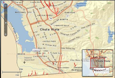 chula vista and national city earthquake zones