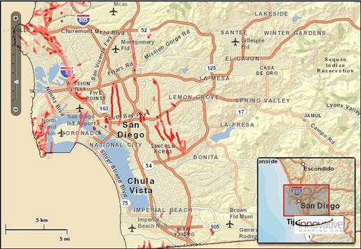 san diego earthquake zones