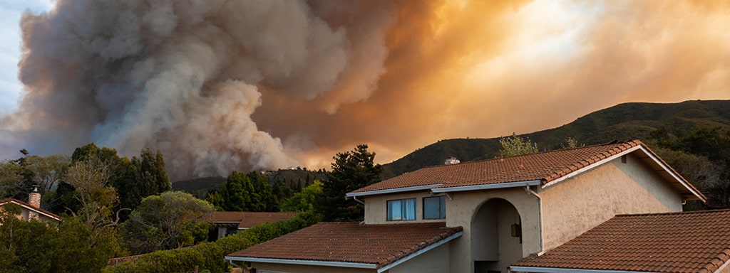 wildfire in california